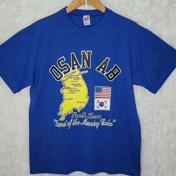 Vintage South Korea Single Stitch T Shirt Size Large - Picture 1 of 5